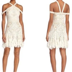 NWT | BCBG Leighann Lace Dress | Off White | Size 0